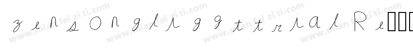 zensonglighttrial Re字体转换